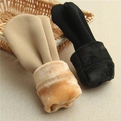 Autumn and winter wild tube socks for men and women with velvet lining