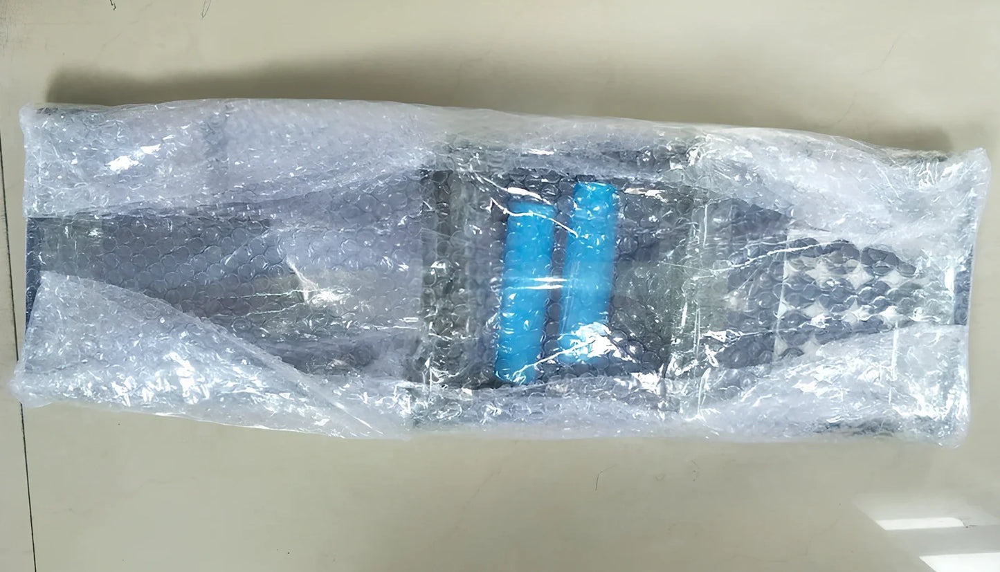 Black 9-in-1 Push-Up Rack Edge with colour-coded plates and silicone handles for upper body training, 60 x 18.5 x 2 cm size