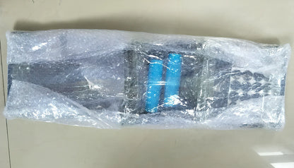 Black 9-in-1 Push-Up Rack Edge with colour-coded plates and silicone handles for upper body training, 60 x 18.5 x 2 cm size