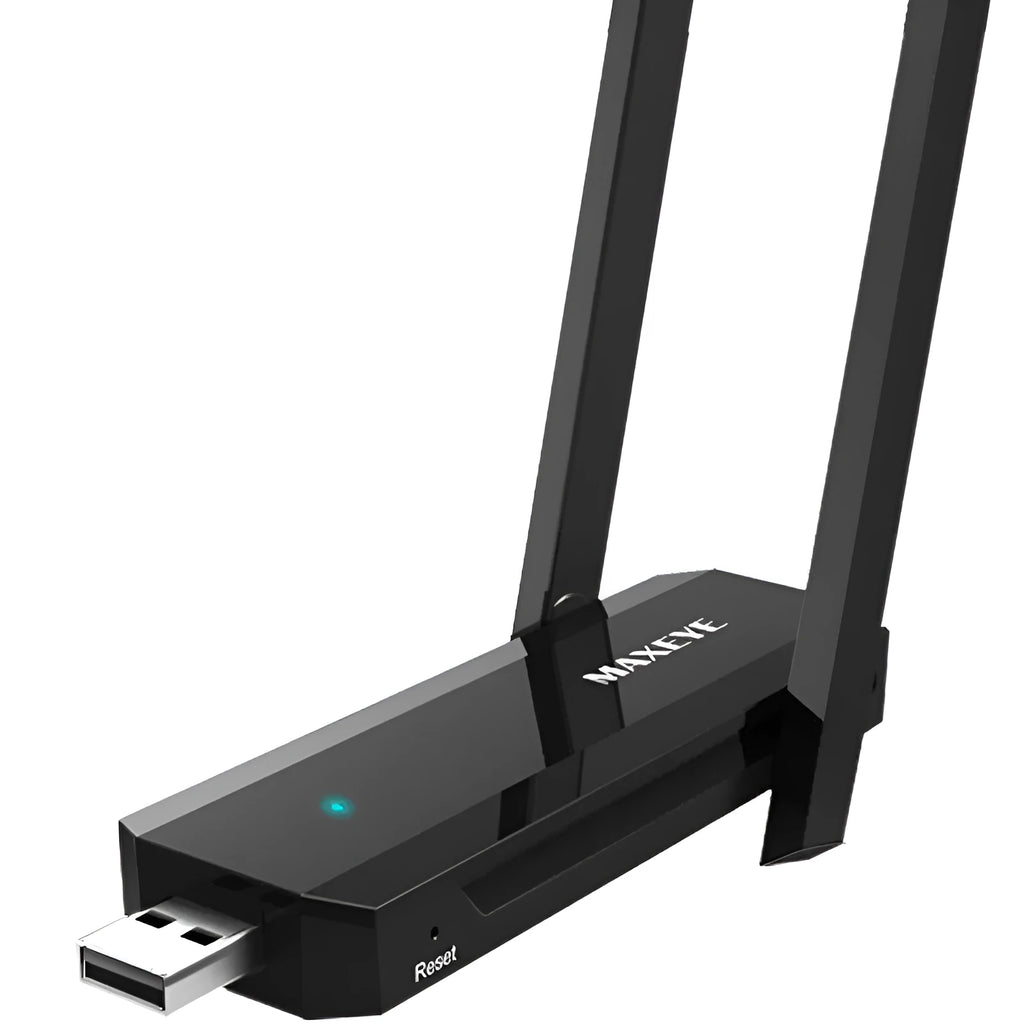 300M WiFi signal amplifier in black, compact size 116mm x 45mm x 14mm, for extending home network coverage