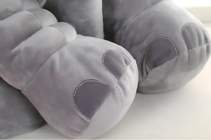 Blue 40cm plush elephant doll with PP cotton filling, short plush fabric, cute animal design for baby comfort