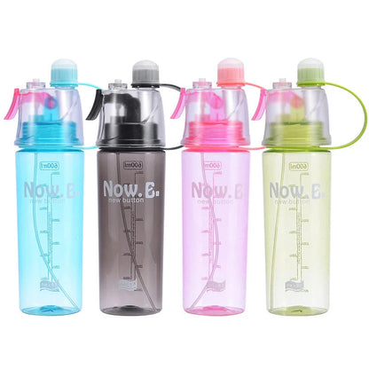Portable Outdoor Sports Mist Spray Cup in various colours with leakproof design