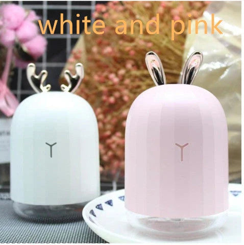 Compact USB-powered humidifier in a cute deer-shaped design for use in small rooms and offices