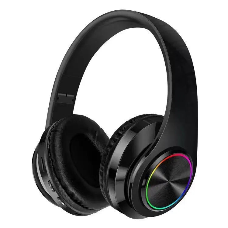 Bluetooth wireless gaming headset in black, white, red, or black-red colours with head-mounted design