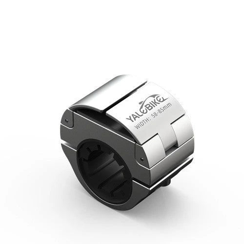 Universal bike phone mount with invisible folding design in black, red, and silver