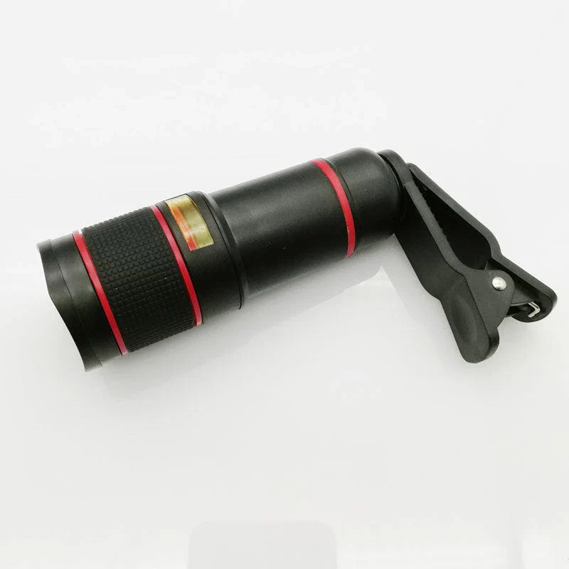 20x magnification cell phone telescope lens with anti-sidelight design for clear distant photography