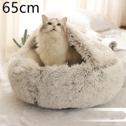 Cozy 2-in-1 Pet Bed in various colors and sizes, designed for ultimate comfort and relaxation for cats and dogs.