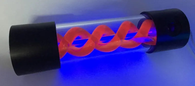 T-virus style water cooling reservoir tank in red colour with 155mm length