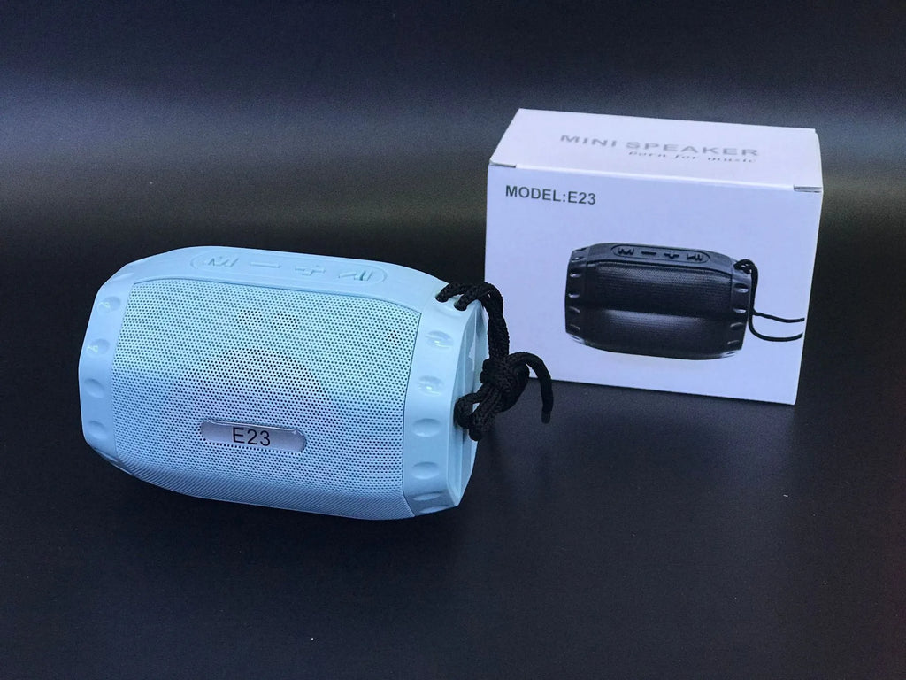 Slim USB card shaped Bluetooth speaker in black, blue, pink, and purple colour options