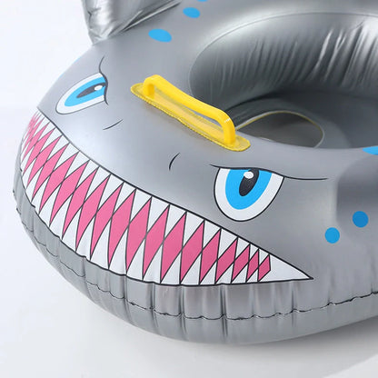 Children's inflatable fish boat swimming seat in marine animal designs for ages 3-5