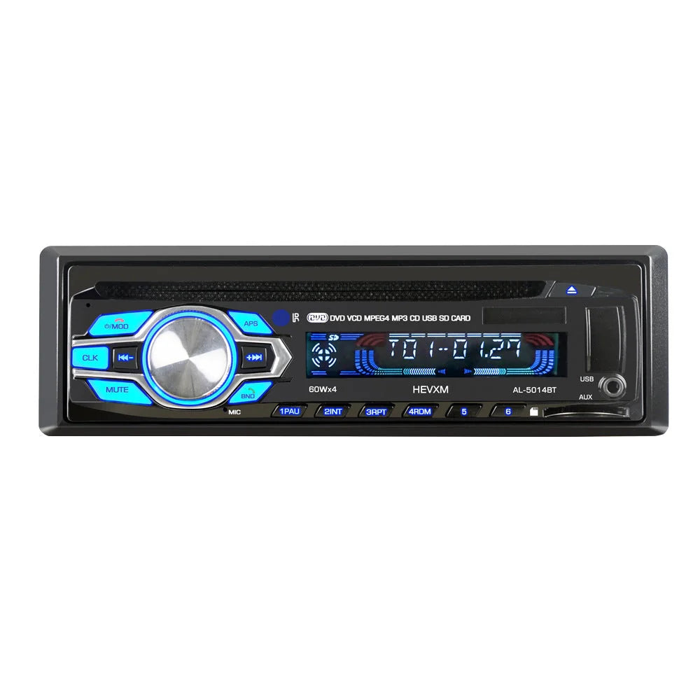 Multifunction Car Bluetooth CD Player with USB and SD support in black
