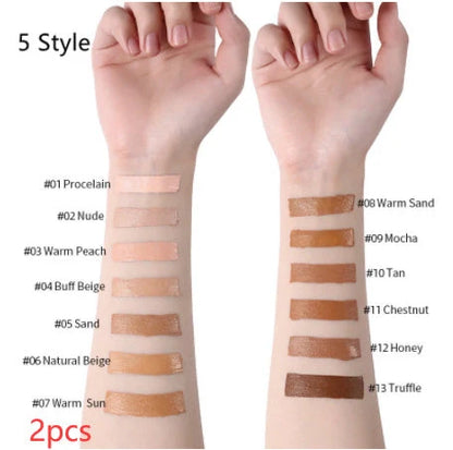 Oil-Control Liquid Foundation Concealer in 13 shades for a flawless matte finish