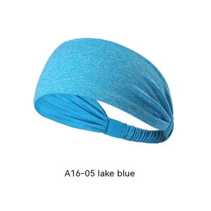 Quick-drying antiperspirant yoga hair band for women in various colours