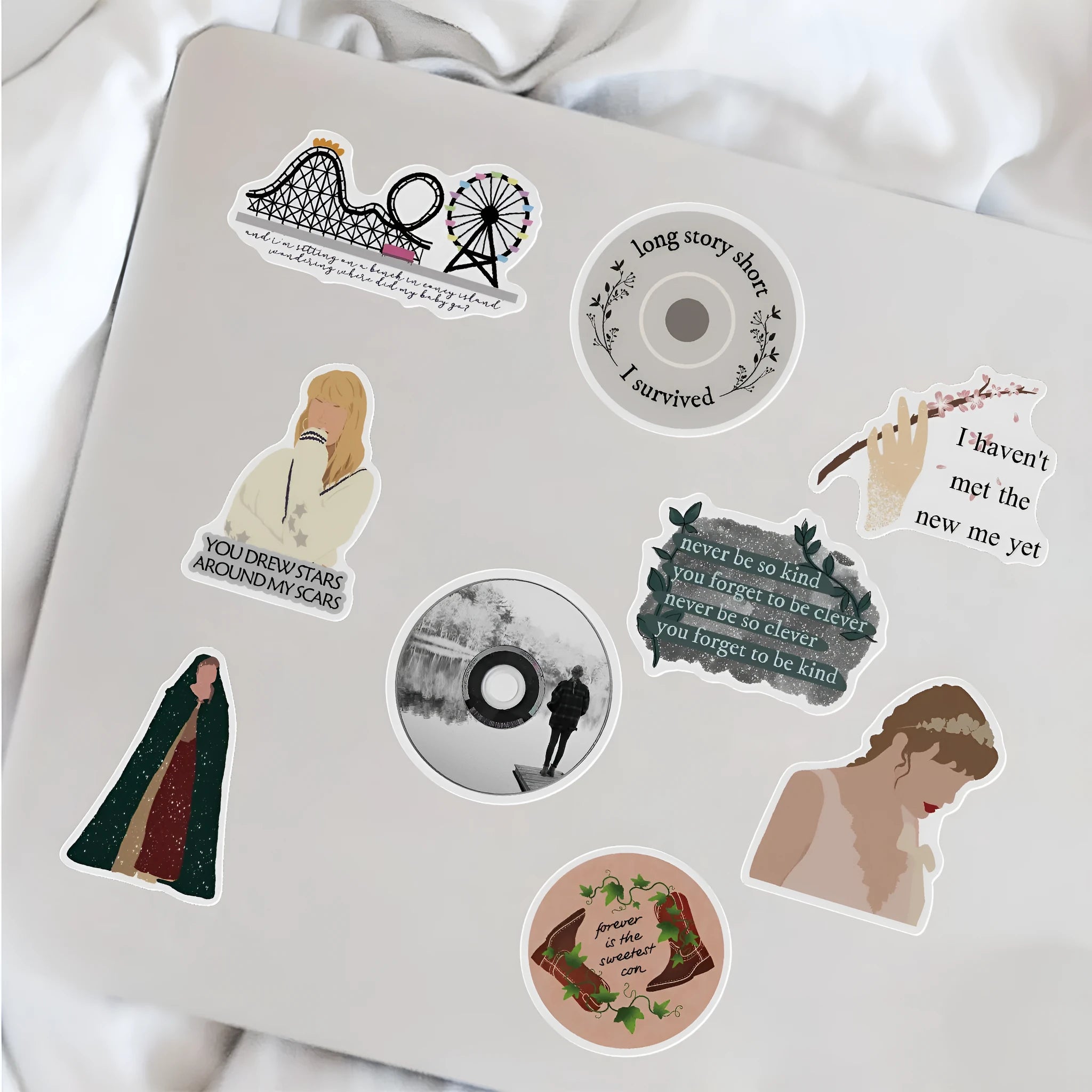 50 adhesive sticker sheets with graffiti cartoon designs for luggage and notebook personalisation