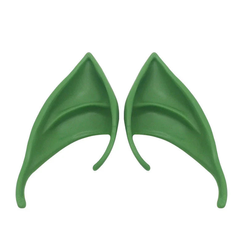 Adjustable latex elf goblin ears for Halloween costumes, safe and non-toxic
