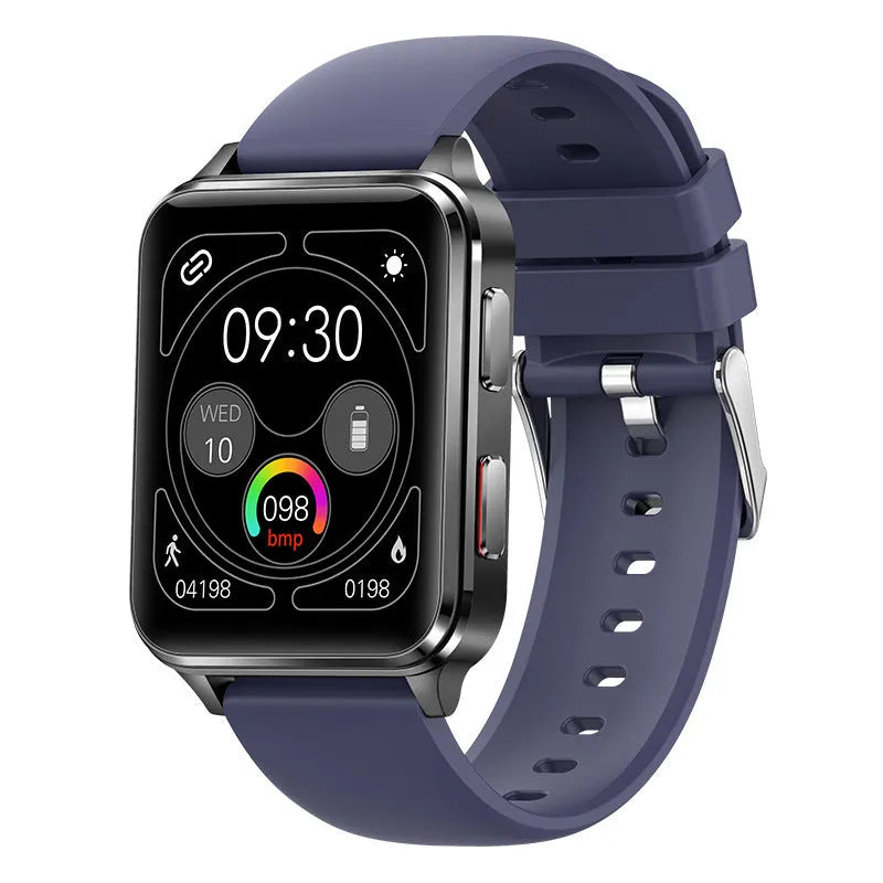 Air Type multi-sport watch with a blue silicone strap and a 1.70-inch screen displaying fitness metrics