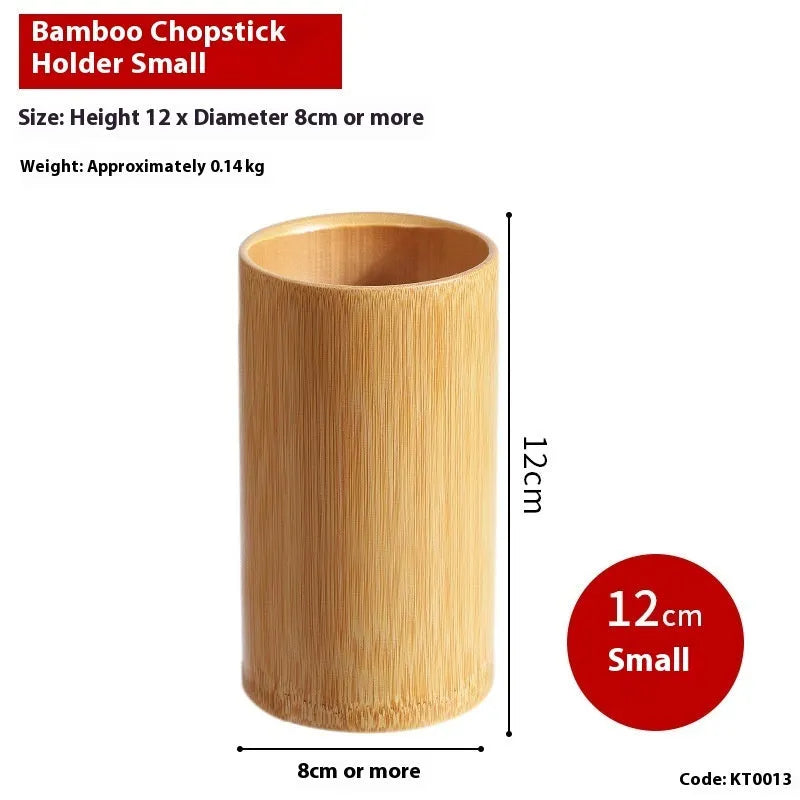 Wild bamboo chopsticks holder in a creative design for portable kitchen storage.