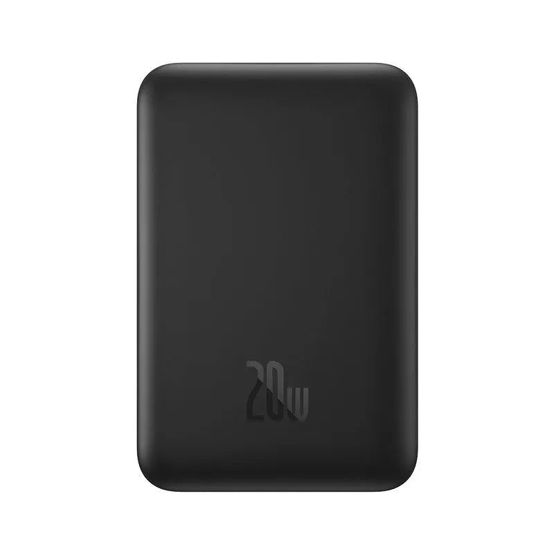 Magnetic wireless fast charging power bank in five colours showing compact rectangular design with silicone texture