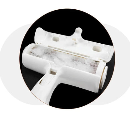 Durable ABS pet hair remover tool with 2-way design for efficient cleaning