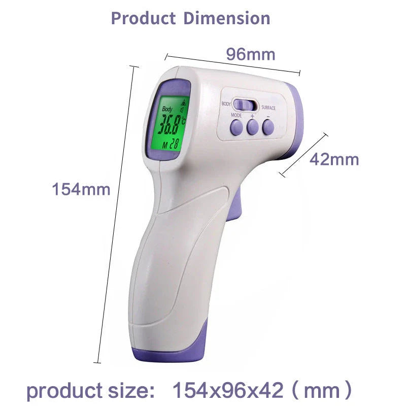 Purple infrared electronic thermometer for non-contact temperature measurement