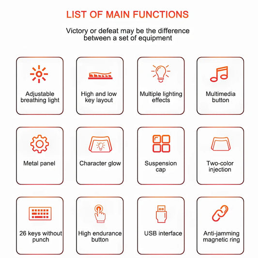 Black wired gaming keyboard with RGB backlight, phone holder, and magnetic wrist rest on desk