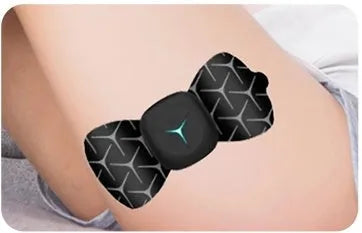 Mini shoulder and neck massager with six pulse modes in black and white