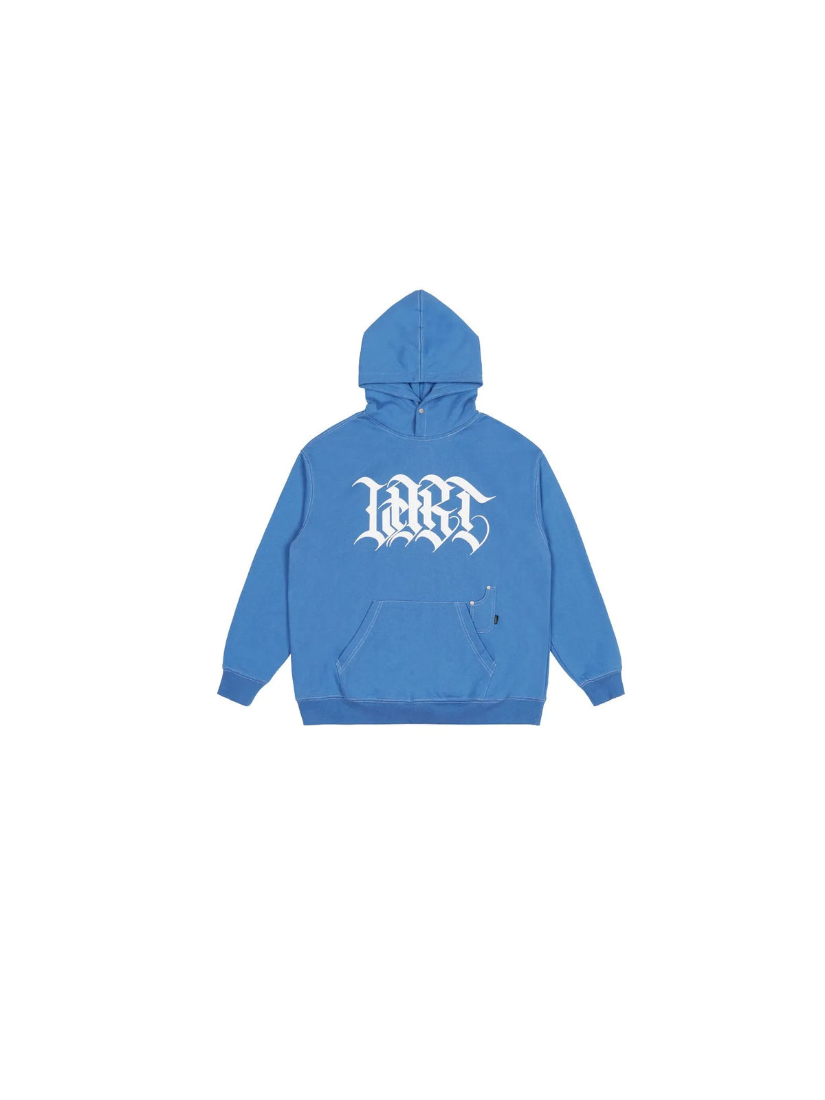 Yi Guo Trend couple casual loose hoodie in cotton, blue colour, plain hooded pullover