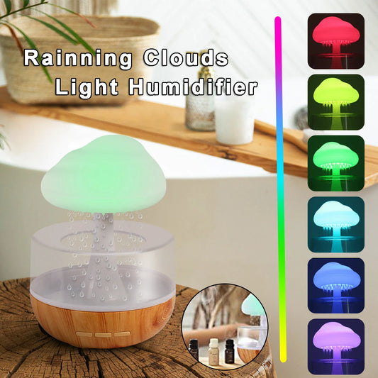 Relaxing Cloud Humidifier with Soothing Night Light, Aromatherapy, and Water Flow for Serene Home Decor