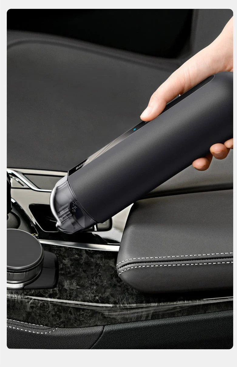 Powerful cordless car vacuum cleaner with high suction, HEPA filtration, and compact design for convenient cleaning of vehicle interiors