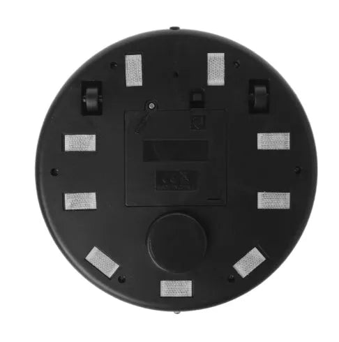 Silver automatic floor sweeping robot with compact 18x18x8cm dimensions