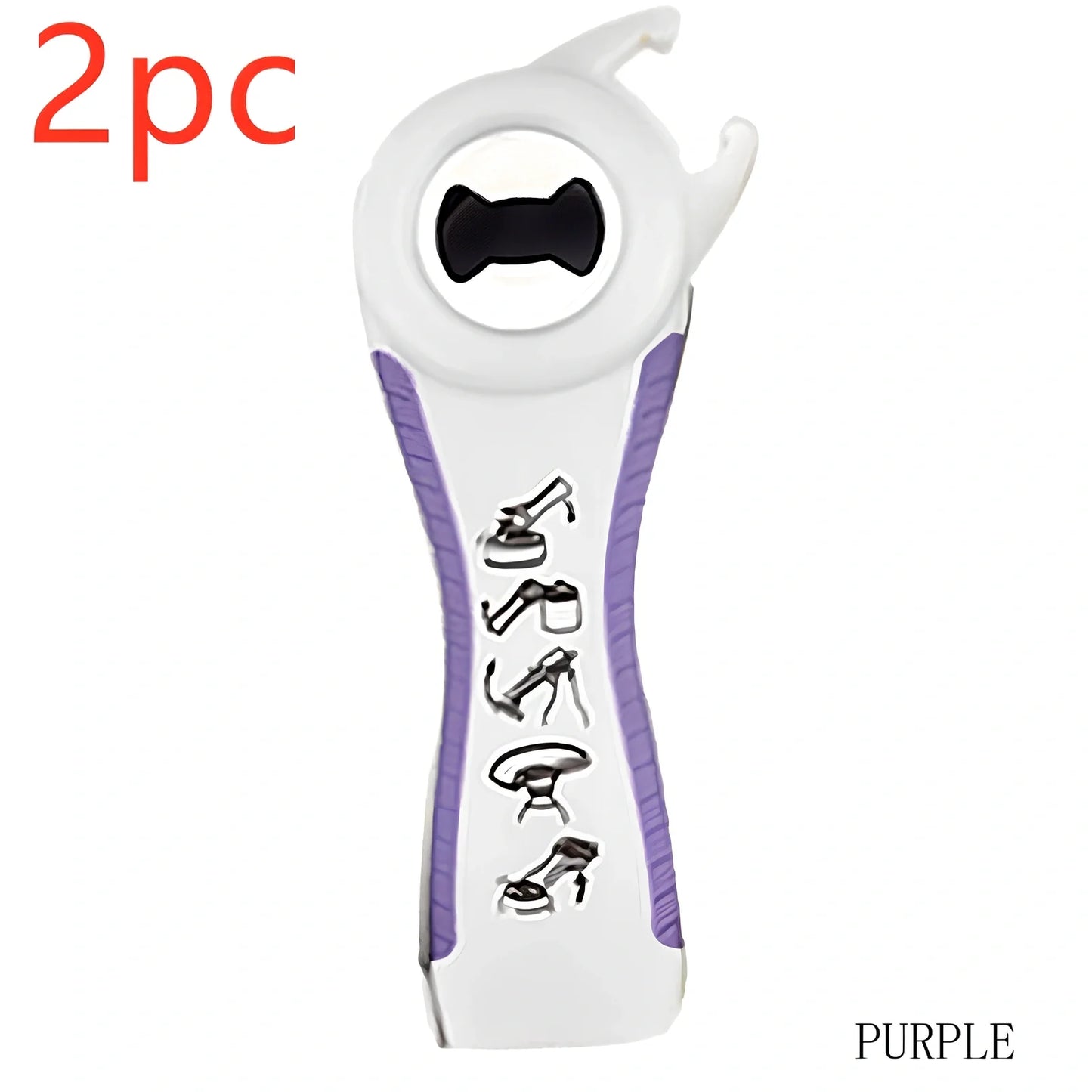 Stainless steel multifunction kitchen opener with bottle opener and corkscrew functions