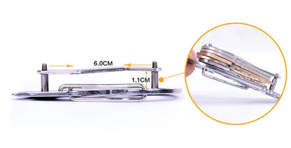 Outdoor portable multi-function key clip with optional bottle opener, durable metal construction