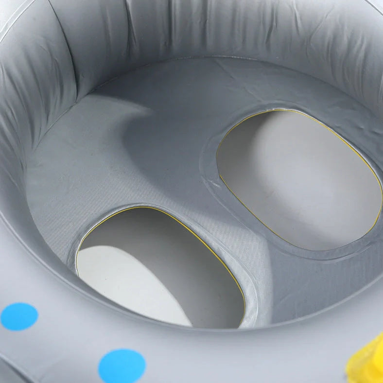 Children's inflatable fish boat swimming seat in marine animal designs for ages 3-5