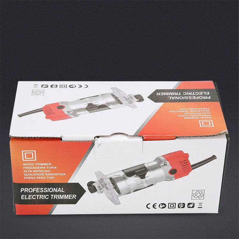 800W electric wood polishing trimmer with aluminium body and power cord