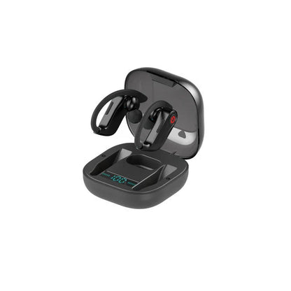 HBQ-Q62 Wireless TWS Bluetooth Headset in black with charging compartment