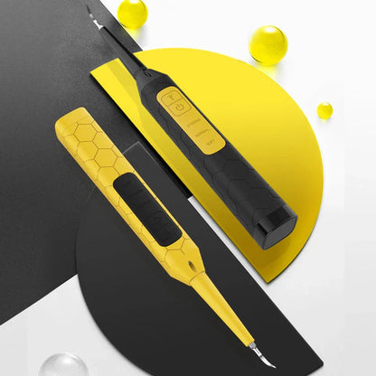 High-frequency vibration tooth cleaner with stainless steel head and USB charging