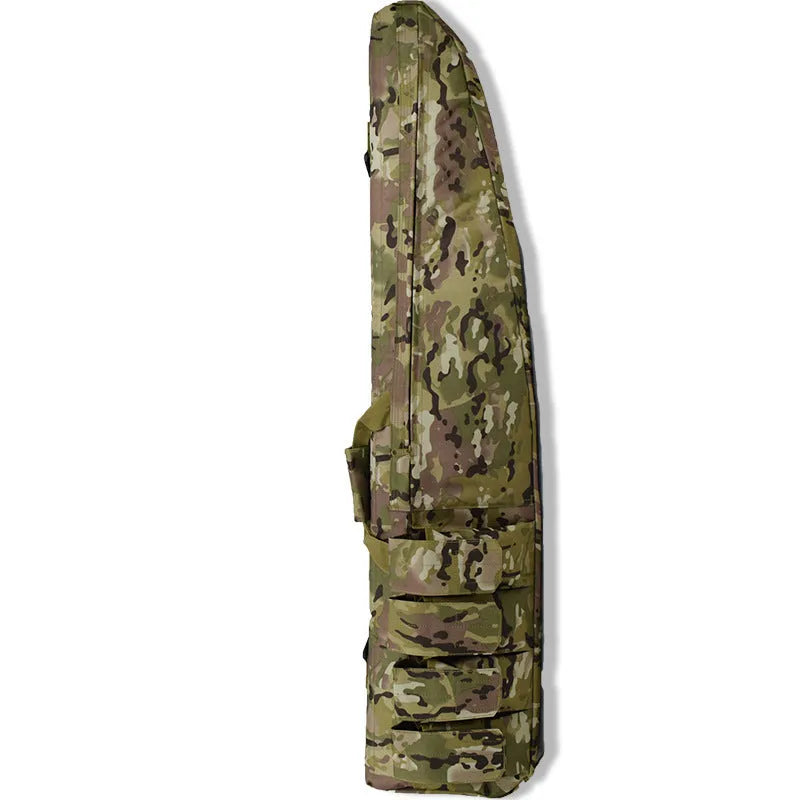 New camouflage fishing bag waterproof shockproof oblique mouth canvas construction with thick padding in army green colour