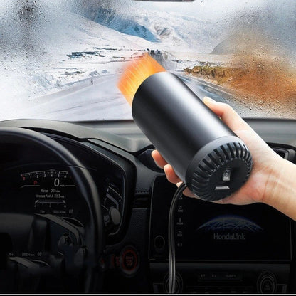 Versatile car heater with heating and cooling functions for year-round climate control and improved visibility