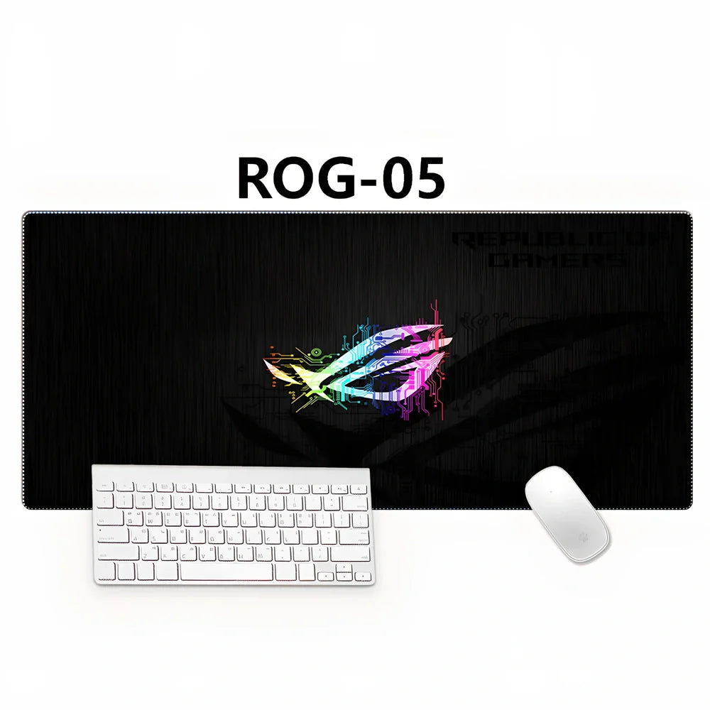Country Edge Keyboard Pad 80cm x 30cm in ROG-02 design with natural rubber base and Jiaji cloth surface for desk stability