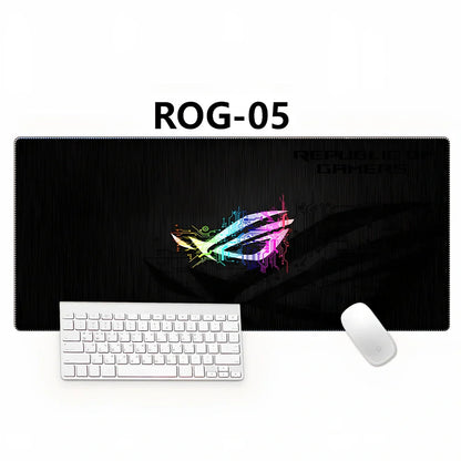 Country Edge Keyboard Pad 80cm x 30cm in ROG-02 design with natural rubber base and Jiaji cloth surface for desk stability