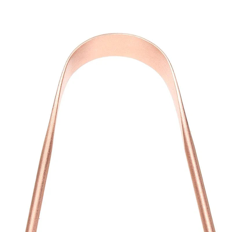 Copper tongue scraper for effective oral hygiene and fresher breath