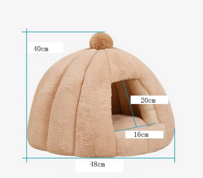 Pumpkin bag cat litter kennel in various colors, foldable and washable design