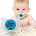 Blue baby pacifier digital thermometer with LCD display for infant temperature measurement