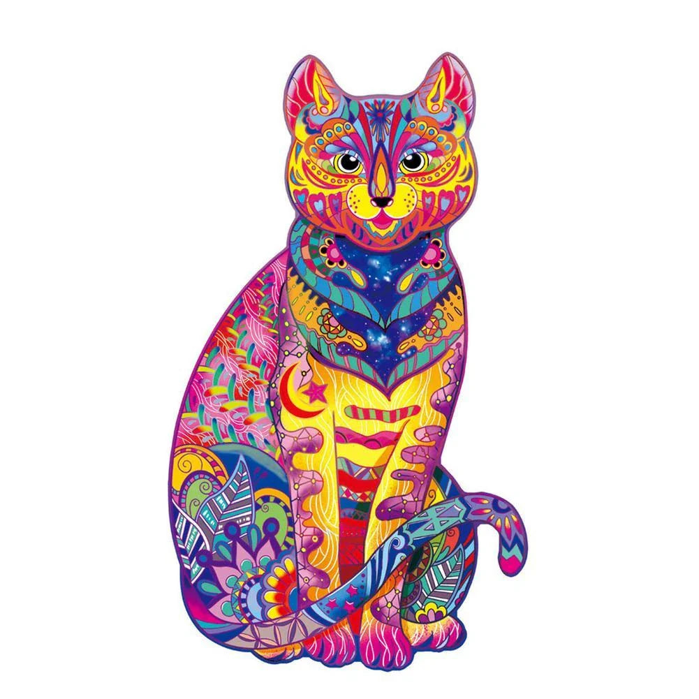 DIY wooden animal puzzles crafted from eco-friendly basswood, featuring various sizes and designs