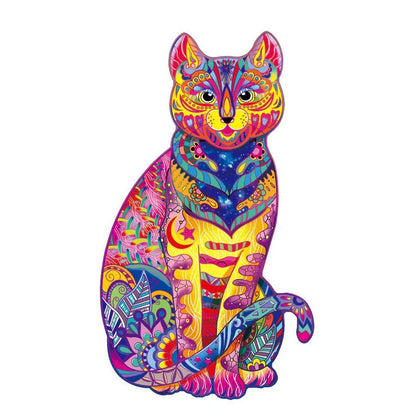 DIY wooden animal puzzles crafted from eco-friendly basswood, featuring various sizes and designs