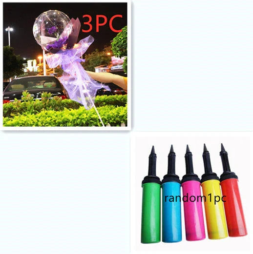 LED luminous balloon rose bouquet in various colors for Valentine's Day decorations