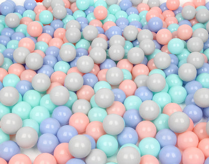 145x145cm baby crawling mat with colourful 5.5cm PE balls and toddler fence enclosure