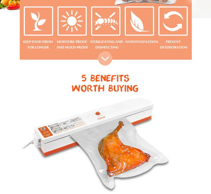 Food-Pro Sealer vacuum sealing machine in various colors for food and document preservation