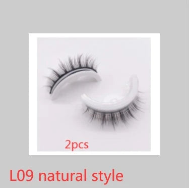 Captivating 3D layered mink-like false eyelashes for bold, voluminous eye makeup looks