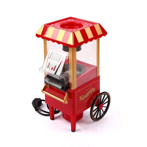 Mini Classic Car Popcorn Machine with hot air technology for oil-free popcorn